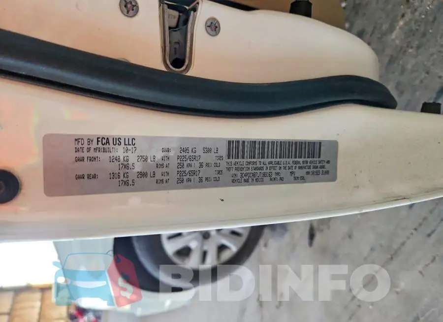 3C4PDCAB7JT183163 Photo# 13