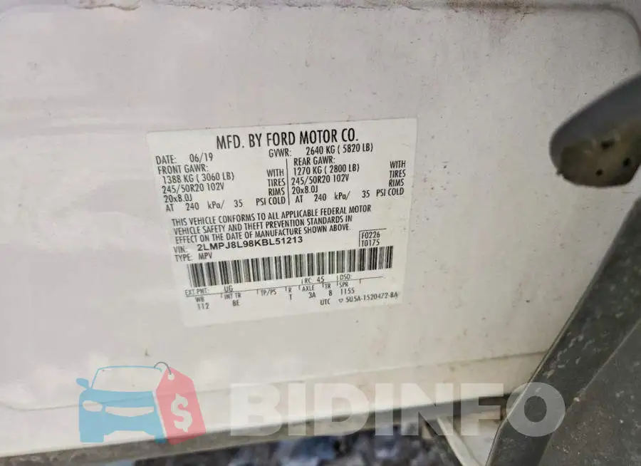 2LMPJ8L98KBL51213 Photo# 14