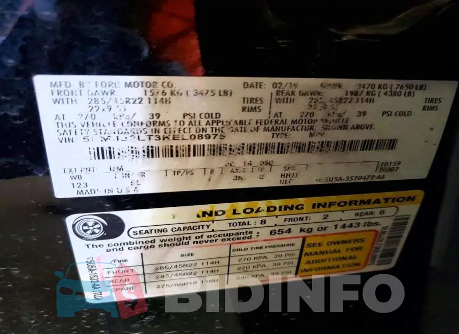 5LMJJ2LT3KEL08975 Photo# 13