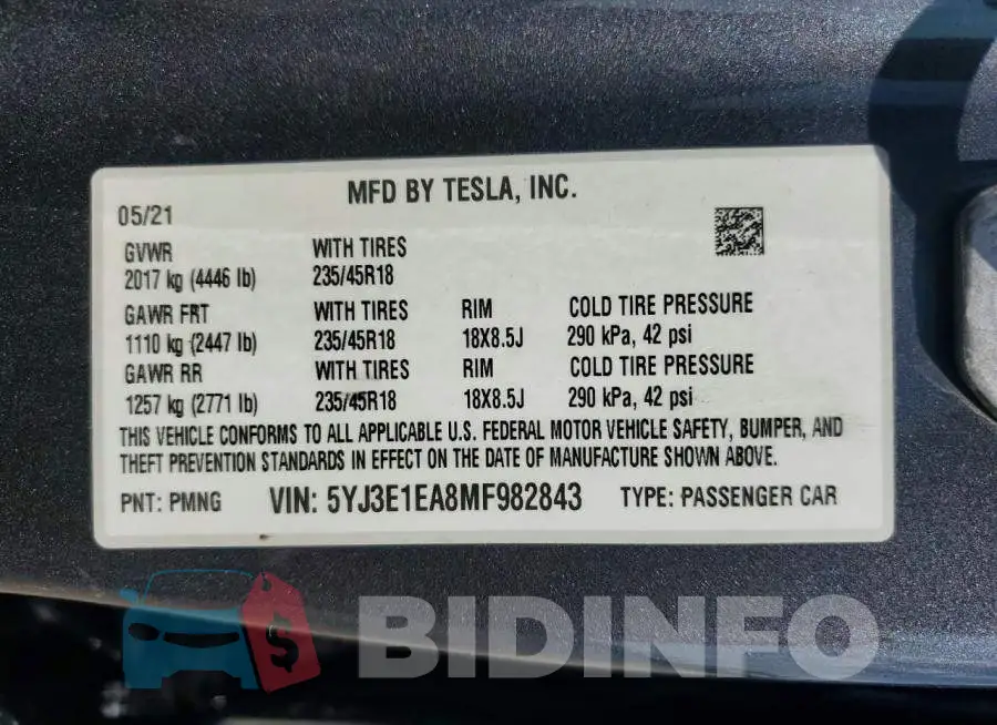 5YJ3E1EA8MF982843 Photo# 12