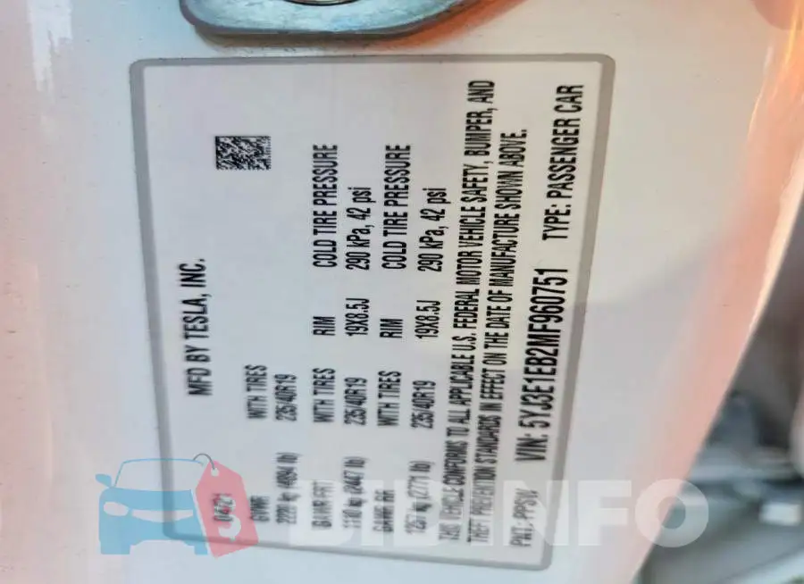5YJ3E1EB2MF960751 Photo# 12