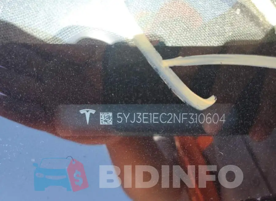 5YJ3E1EC2NF310604 Photo# 12