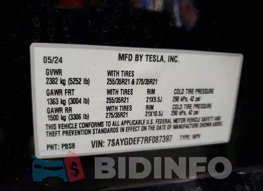 7SAYGDEF7RF087397 Photo# 12
