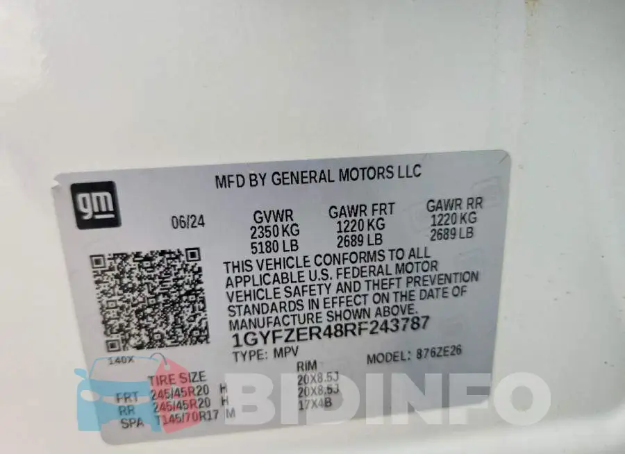 1GYFZER48RF243787 Photo# 14