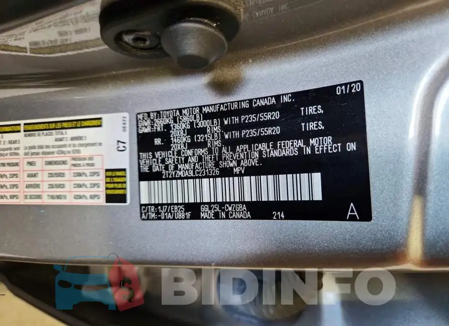 2T2YZMDA9LC231326 Photo# 13