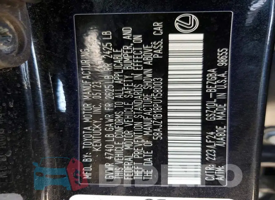 58AJZ1B18PU158003 Photo# 13