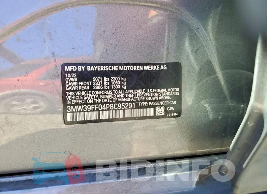 3MW39FF04P8C95291 Photo# 12