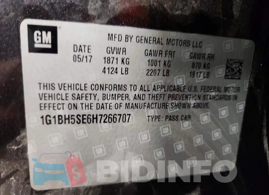 1G1BH5SE6H7266707 Photo# 12