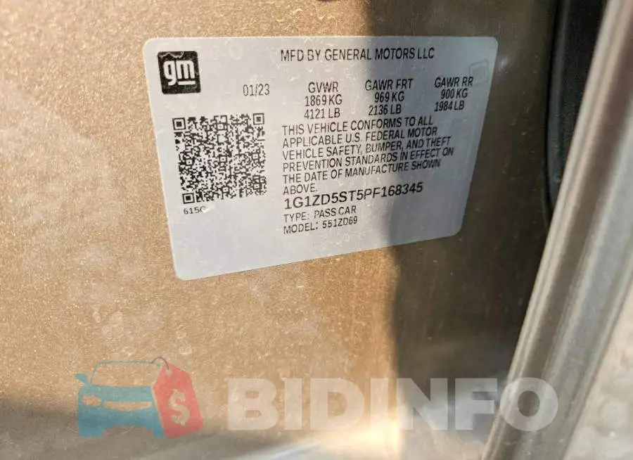 1G1ZD5ST5PF168345 Photo# 12
