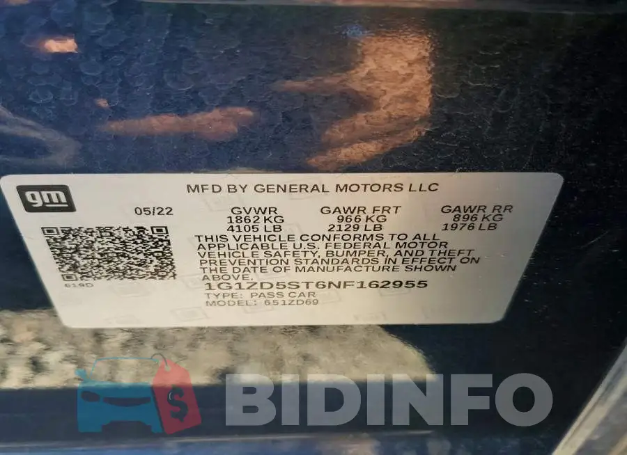 1G1ZD5ST6NF162955 Photo# 13