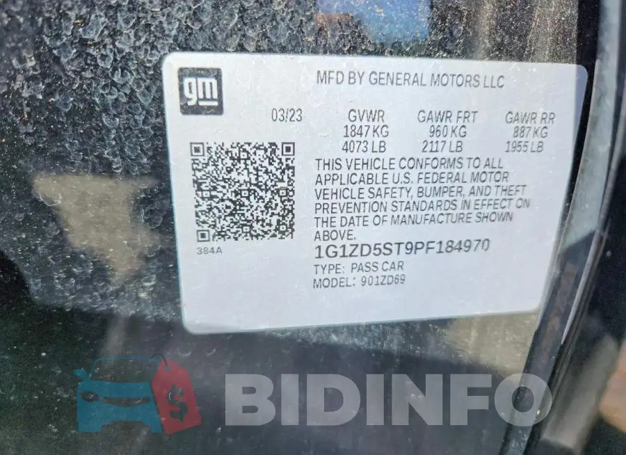 1G1ZD5ST9PF184970 Photo# 12