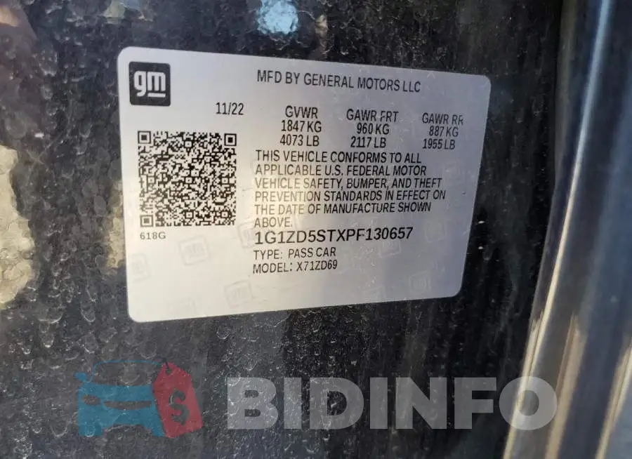 1G1ZD5STXPF130657 Photo# 12