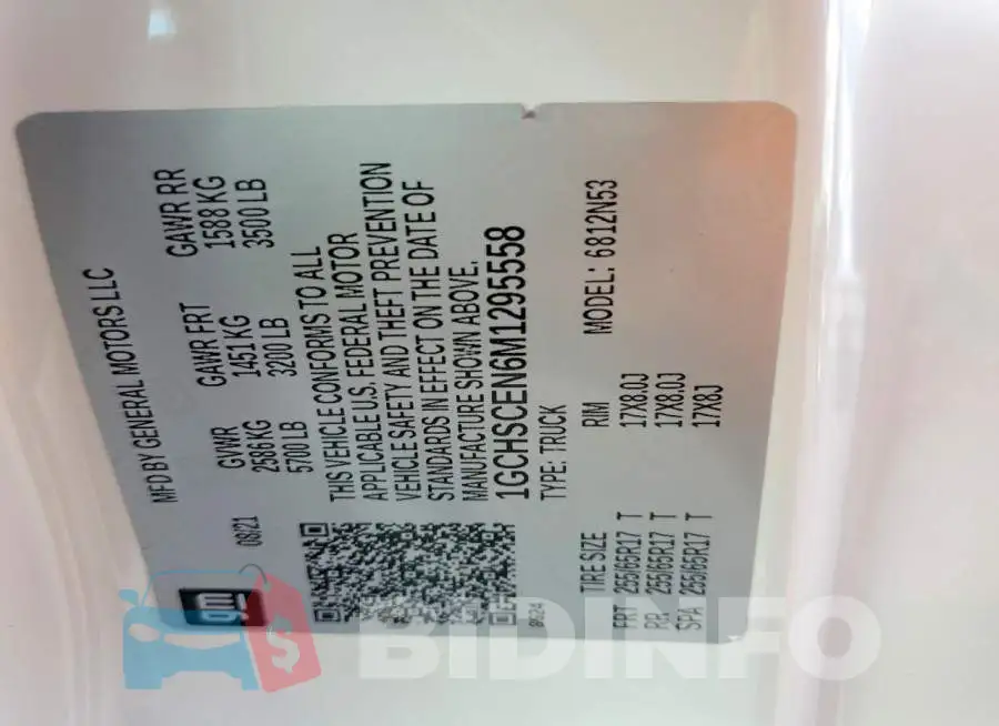 1GCHSCEN6M1295558 Photo# 13