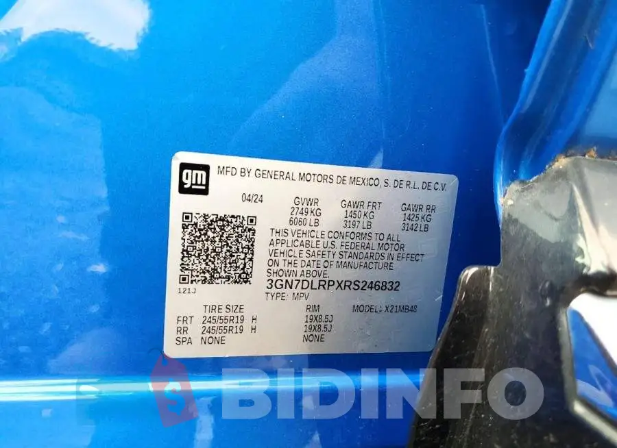 3GN7DLRPXRS246832 Photo# 12