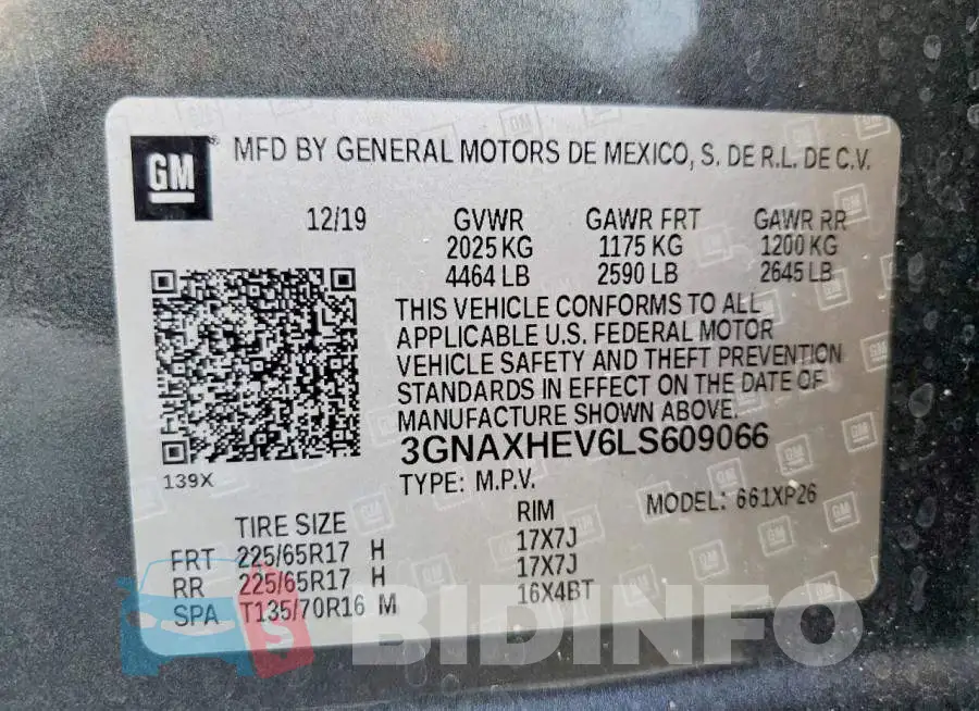 3GNAXHEV6LS609066 Photo# 14