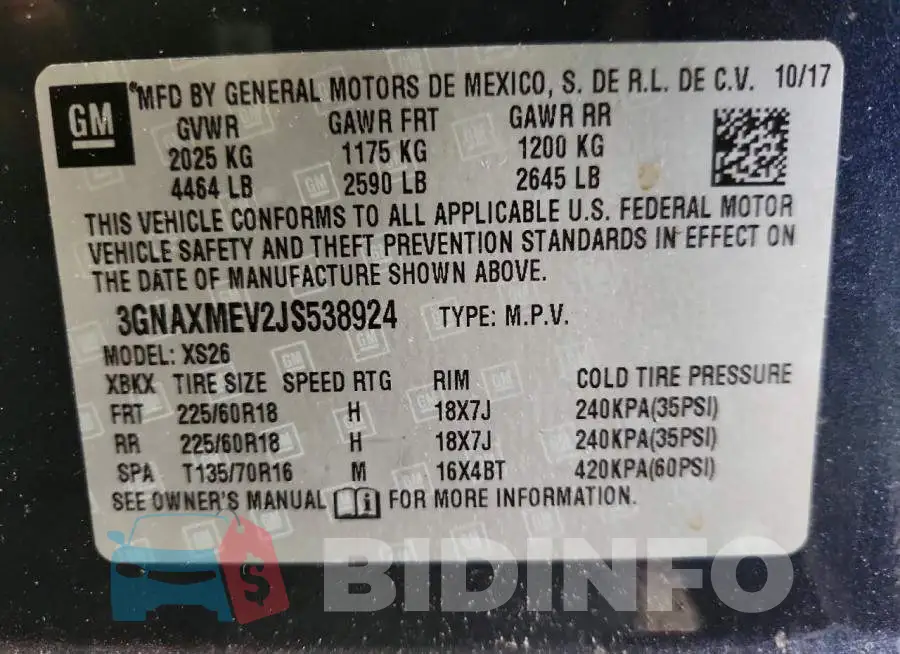 3GNAXMEV2JS538924 Photo# 13