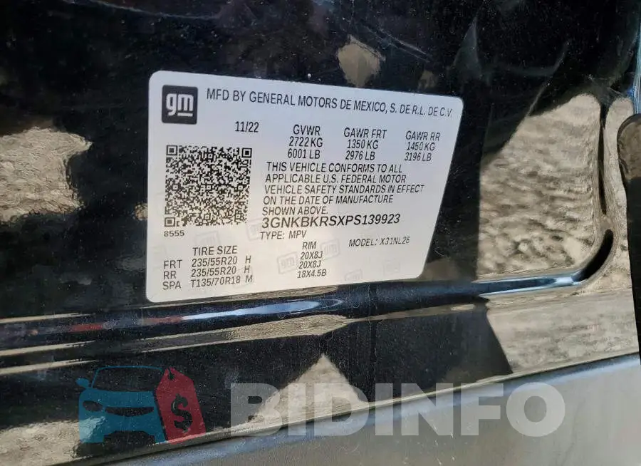 3GNKBKRSXPS139923 Photo# 14