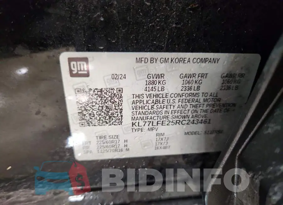 KL77LFE25RC243461 Photo# 12