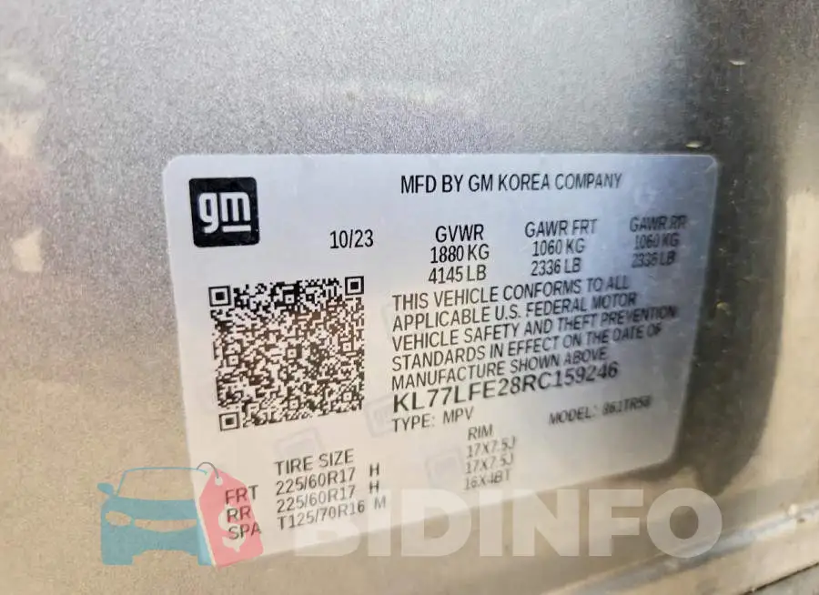KL77LFE28RC159246 Photo# 13