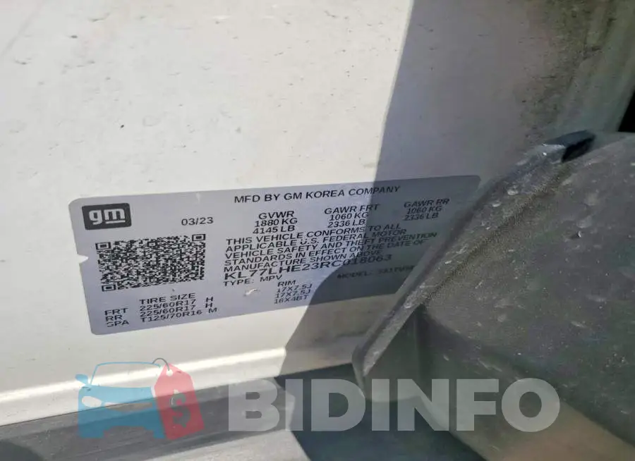 KL77LHE23RC018063 Photo# 13
