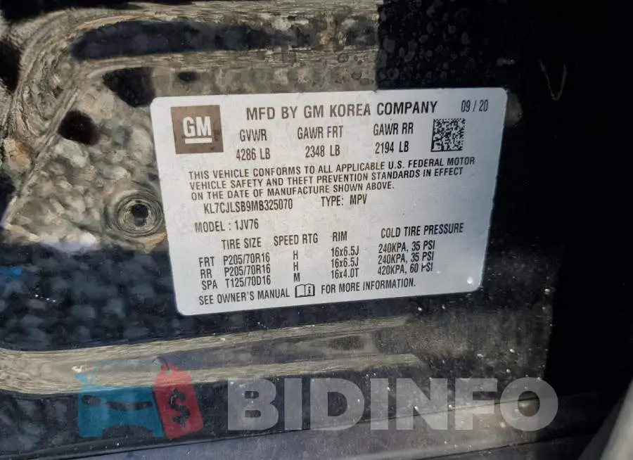 KL7CJLSB9MB325070 Photo# 12