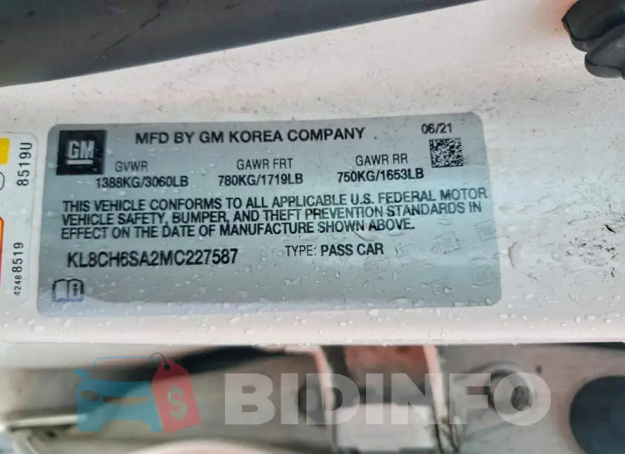 KL8CH6SA2MC227587 Photo# 12