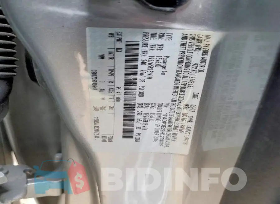 1FADP3E29HL270076 Photo# 12