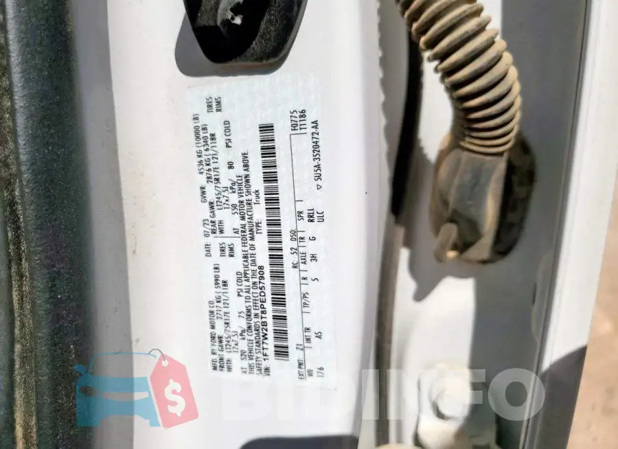 1FT7W2BT8PED57908 Photo# 13