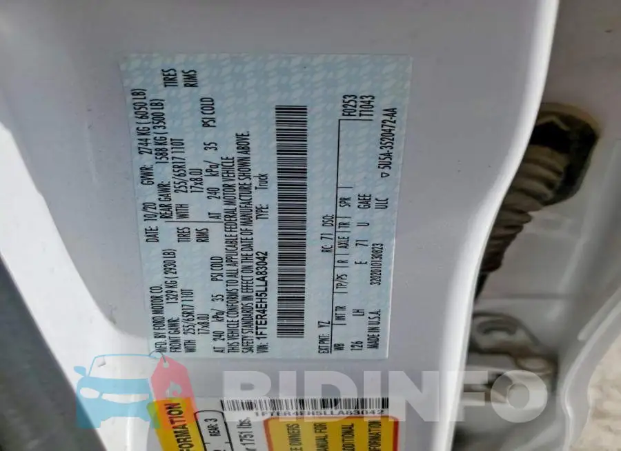 1FTER4EH5LLA83042 Photo# 13