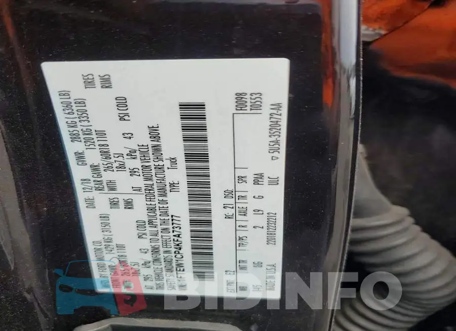 1FTEW1CP4KFA73777 Photo# 12