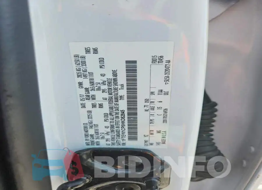 1FTEW1CP6HKD82845 Photo# 13