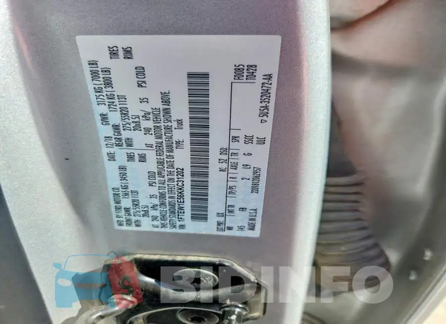1FTEW1E56KKC31202 Photo# 12