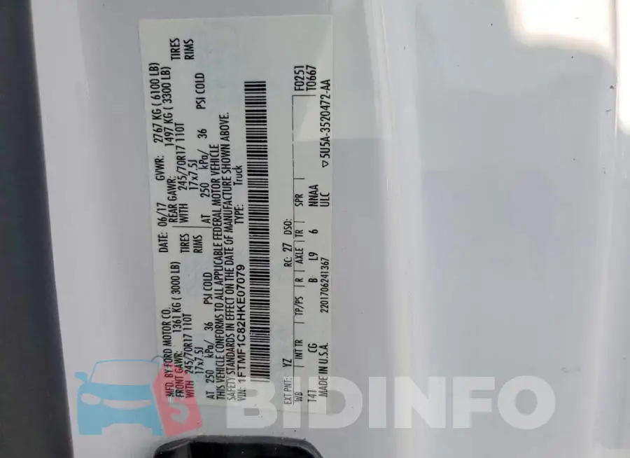 1FTMF1C82HKE07079 Photo# 12