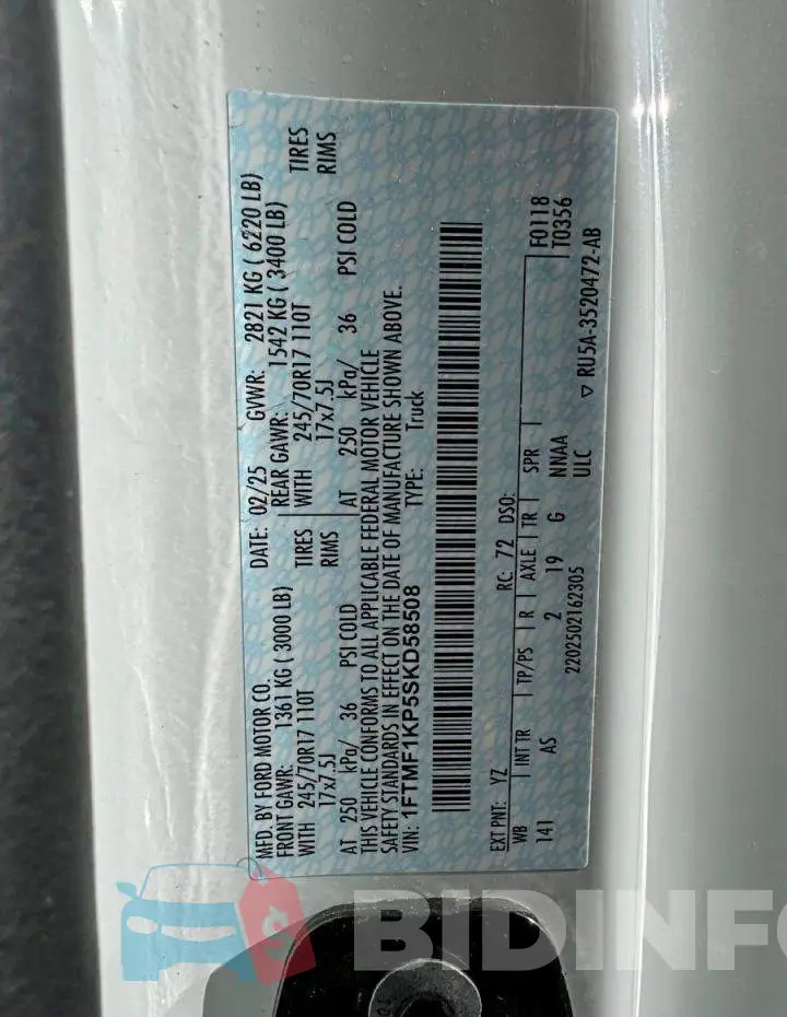 1FTMF1KP5SKD58508 Photo# 10