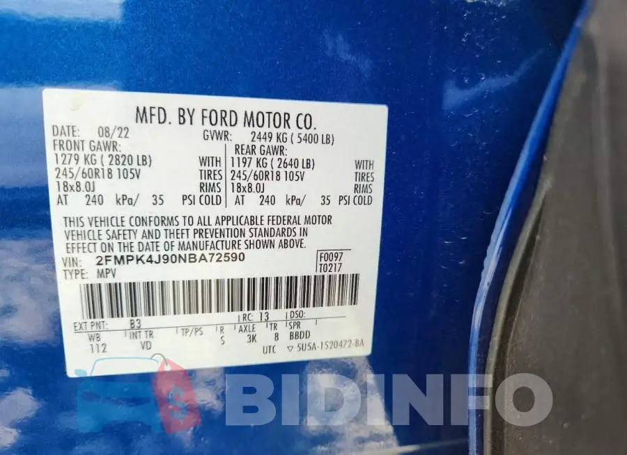 2FMPK4J90NBA72590 Photo# 13