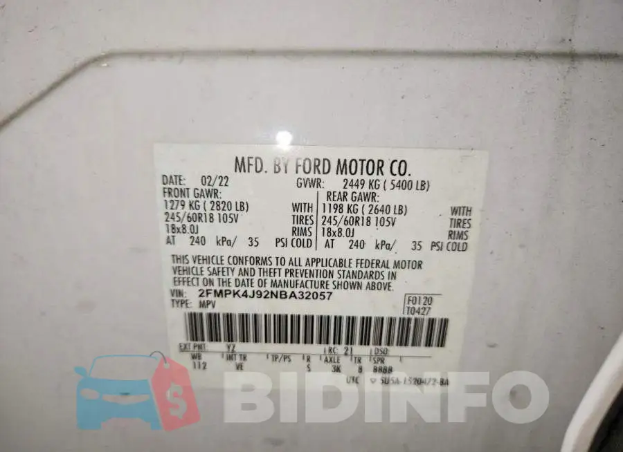 2FMPK4J92NBA32057 Photo# 13