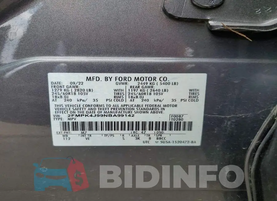 2FMPK4J99NBA99142 Photo# 13