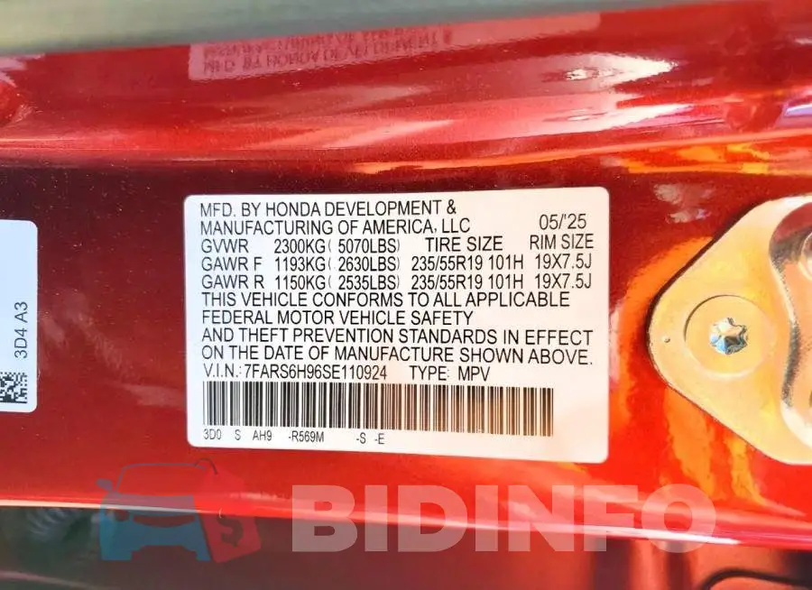 7FARS6H96SE110924 Photo# 13