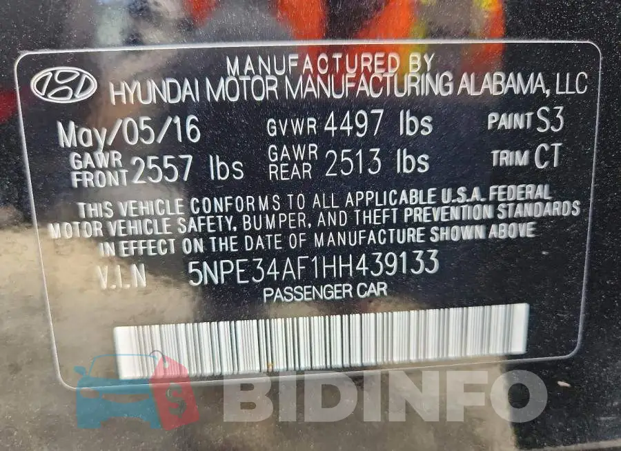 5NPE34AF1HH439133 Photo# 12
