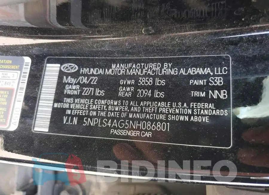 5NPLS4AG5NH086801 Photo# 12