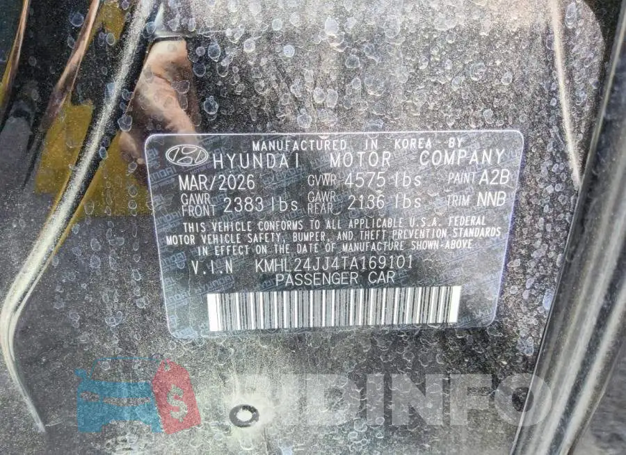 KMHL24JJ4TA169101 Photo# 13