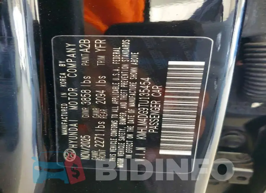 KMHLM4DG9TU135454 Photo# 13