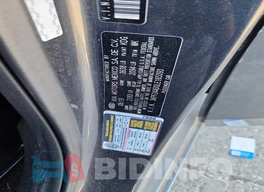 3KPF24AD0LE165393 Photo# 12