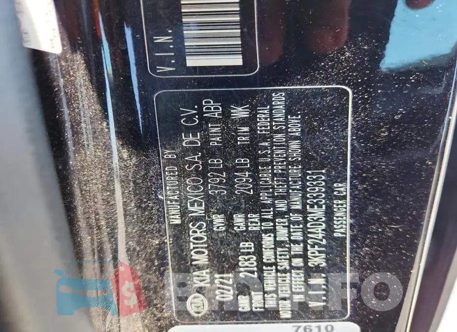 3KPF24AD3ME339331 Photo# 12