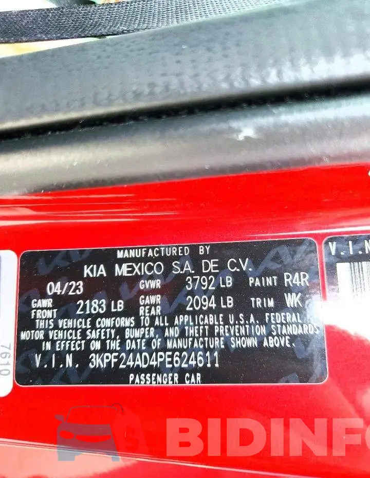 3KPF24AD4PE624611 Photo# 12