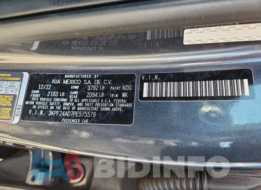 3KPF24AD7PE575579 Photo# 12