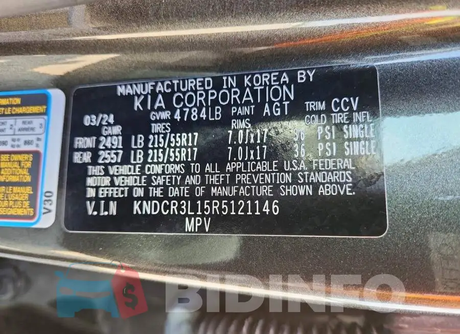 KNDCR3L15R5121146 Photo# 12