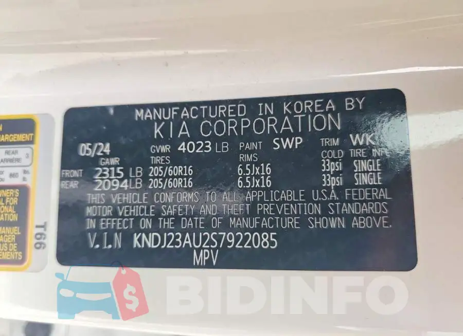 KNDJ23AU2S7922085 Photo# 13