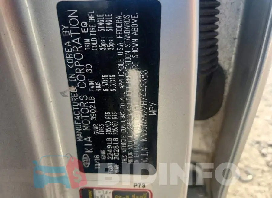 KNDJN2A22H7443383 Photo# 12