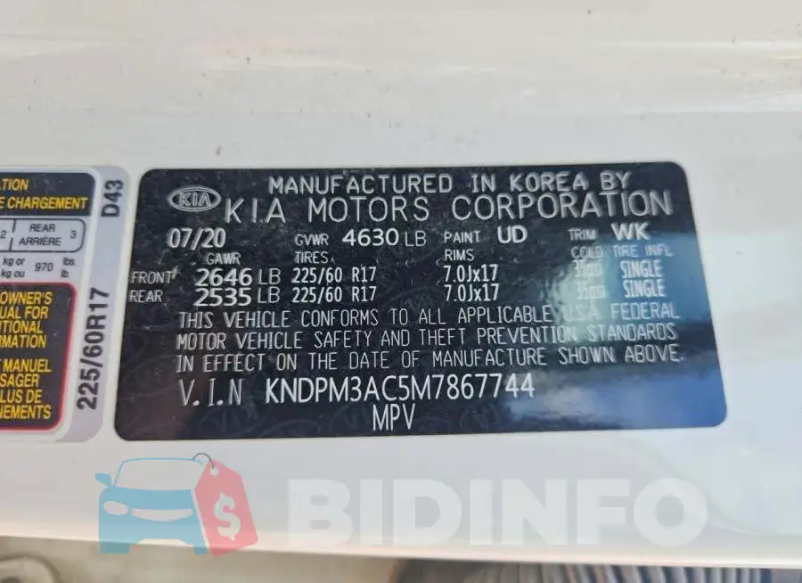 KNDPM3AC5M7867744 Photo# 13